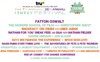 Illustration for article titled Tickets on sale now for our comedy fest—Eugene Mirman and Jon Glaser just added